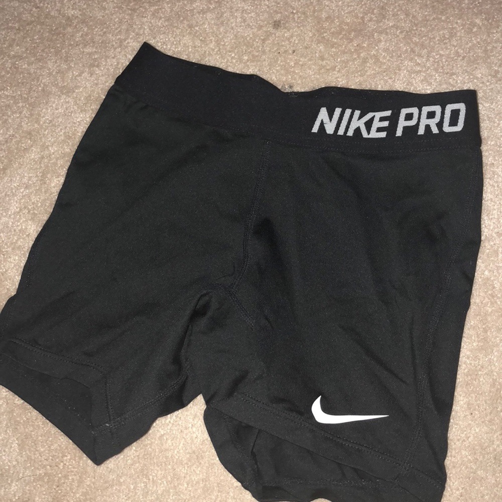 Black Nike Pro Spandex Shorts
